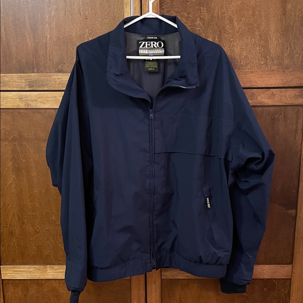 Zero Restriction Gold Outer Wear Men's Navy Gore-Tex Jacket